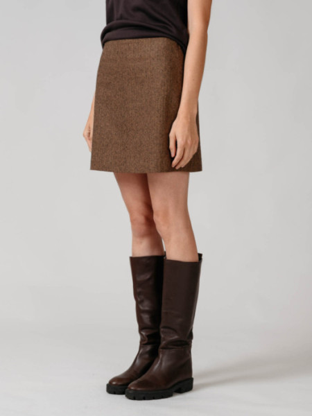 MINI_FALDA_MIAMI_ESPIGA_MARRON MINI_FALDA_MIAMI_ESPIGA_MARRON