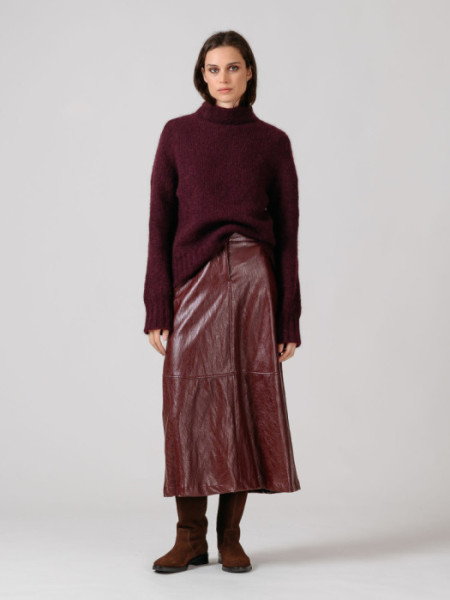 FALDA_MIDI_POLIPIEL_GRANATE FALDA_MIDI_POLIPIEL_GRANATE