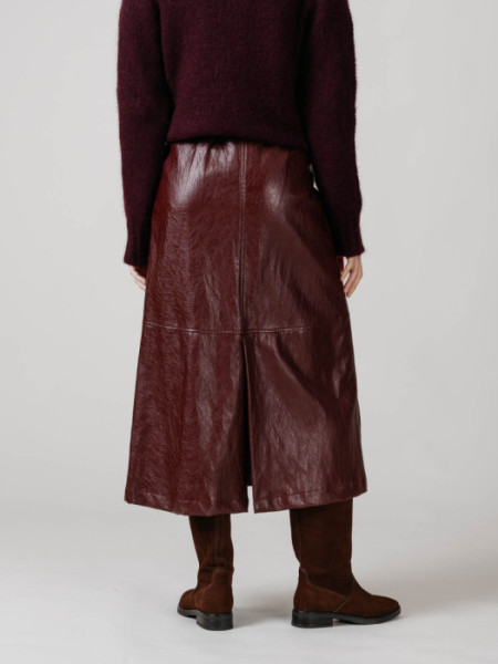 FALDA_MIDI_POLIPIEL_GRANATE FALDA_MIDI_POLIPIEL_GRANATE