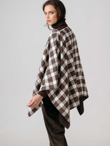 PONCHO_REVERSIBLE_HANNOVER_CUADROS_UNICO_MARRON PONCHO_REVERSIBLE_HANNOVER_CUADROS_UNICO_MARRON