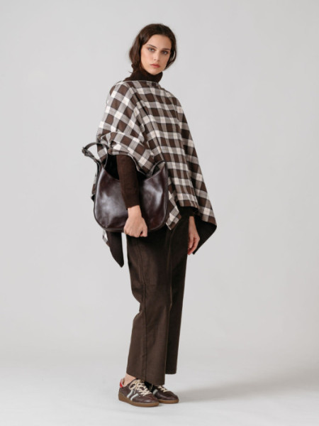 PONCHO_REVERSIBLE_HANNOVER_CUADROS_UNICO_MARRON PONCHO_REVERSIBLE_HANNOVER_CUADROS_UNICO_MARRON