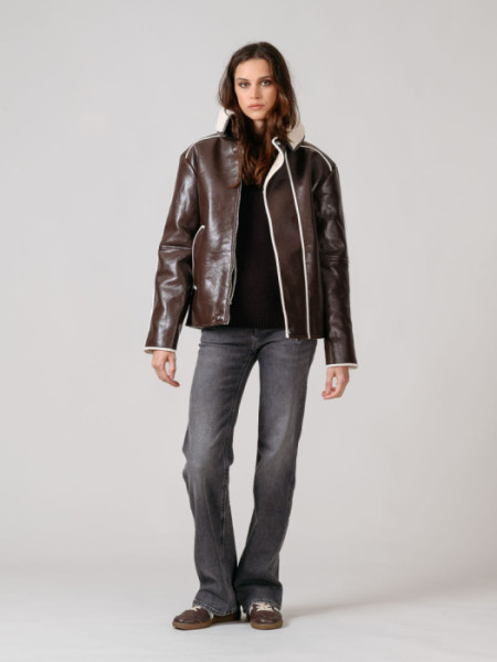ABRIGO_NORA_MARRON_SHEARLING_MEDIUM_COAT ABRIGO_NORA_MARRON_SHEARLING_MEDIUM_COAT