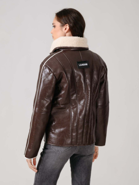 ABRIGO_NORA_MARRON_SHEARLING_MEDIUM_COAT ABRIGO_NORA_MARRON_SHEARLING_MEDIUM_COAT