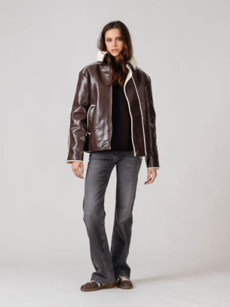ABRIGO_NORA_MARRON_SHEARLING_MEDIUM_COAT ABRIGO_NORA_MARRON_SHEARLING_MEDIUM_COAT