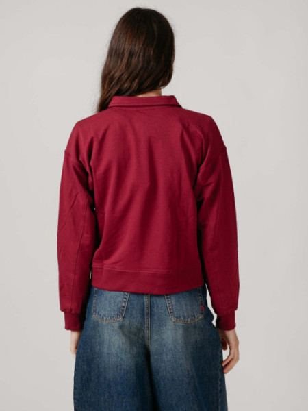 SUDADERA_TIPO_POLO_GRANATE SUDADERA_TIPO_POLO_GRANATE
