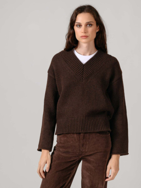 JERSEY_CUELLO_PICO_LENA_MARRON JERSEY_CUELLO_PICO_LENA_MARRON