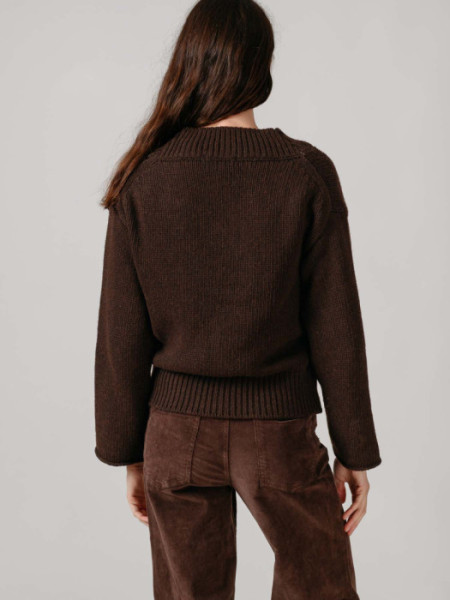JERSEY_CUELLO_PICO_LENA_MARRON JERSEY_CUELLO_PICO_LENA_MARRON
