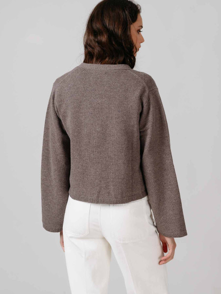Chaqueta Punto Bolsillo Plaston Topo