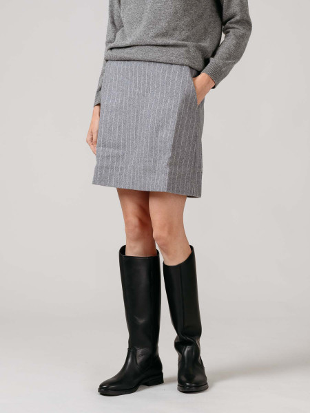 Minifalda Gris Rayas Minifalda Gris Rayas