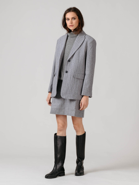 Minifalda Gris Rayas Minifalda Gris Rayas