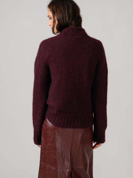 Jersey Cuello Vuelto Granate Jersey Cuello Vuelto Granate