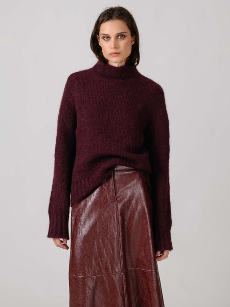 Jersey Cuello Vuelto Granate Jersey Cuello Vuelto Granate