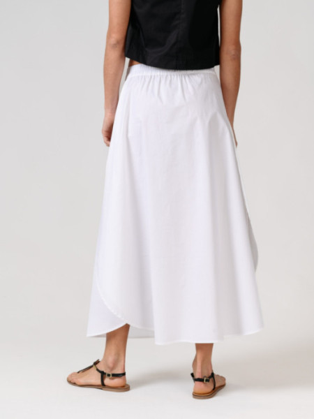 Falda Menorca Algodon Pima Blanco