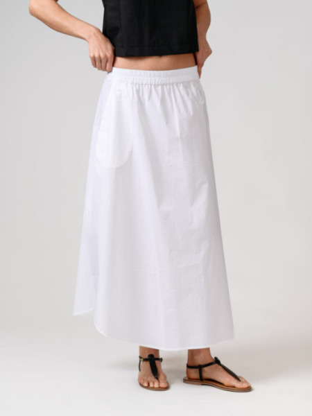 Falda Menorca Algodon Pima Blanco