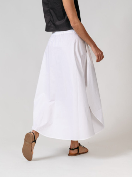 Falda Menorca Algodon Pima Blanco