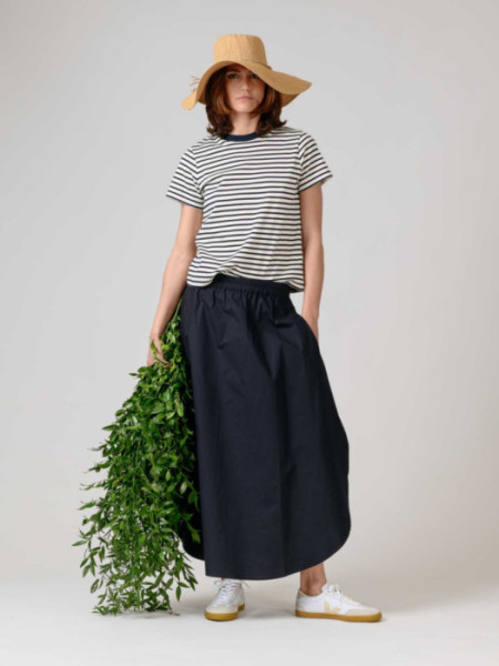 Falda Menorca Algodon Pima Marino