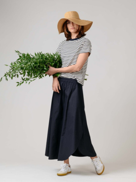 Falda Menorca Algodon Pima Marino