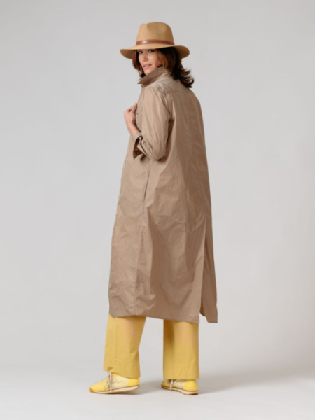 Gabardina Larga Mayen Beige