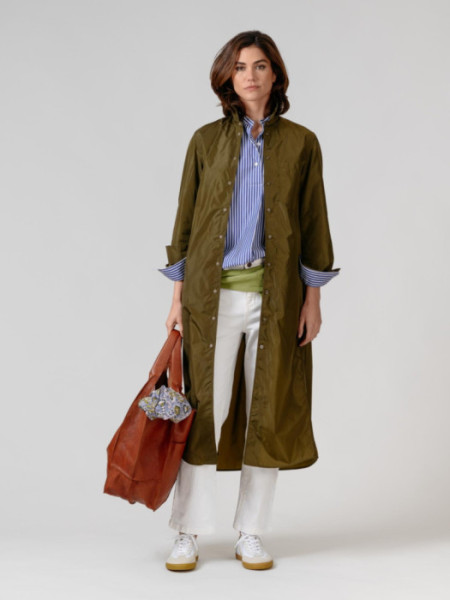 Gabardina Larga Mayen Kaki