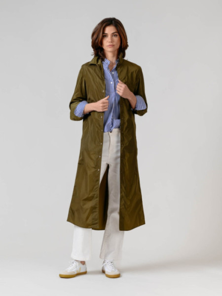 Gabardina Larga Mayen Kaki