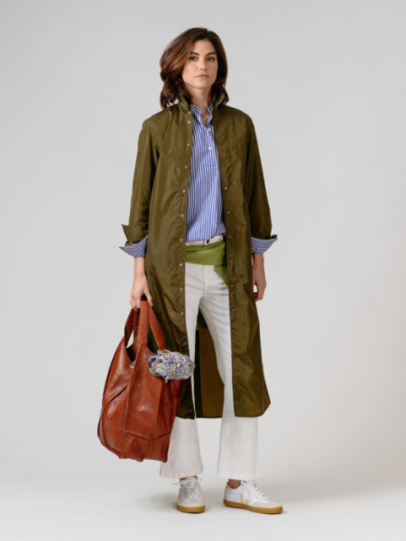 Gabardina Larga Mayen Kaki