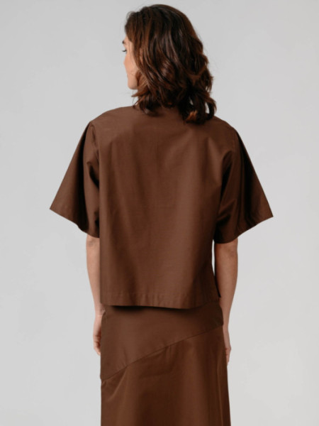 Blusa Creta Marrón