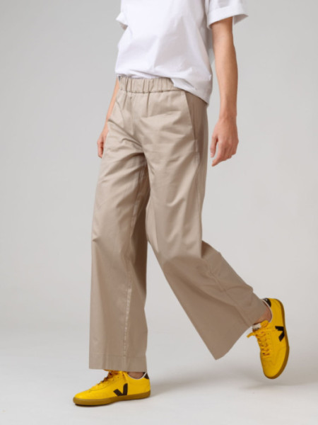 Pantalón Popelin Kabira Beige