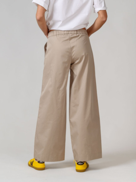 Pantalón Popelin Kabira Beige