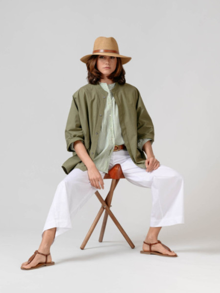 Pantalón Popelin Kabira Blanco