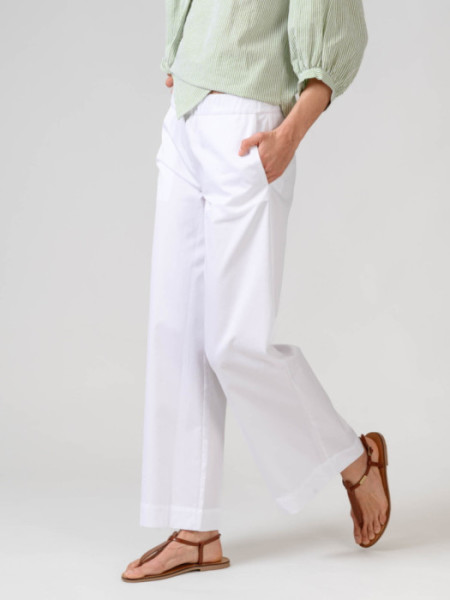 Pantalón Popelin Kabira Blanco