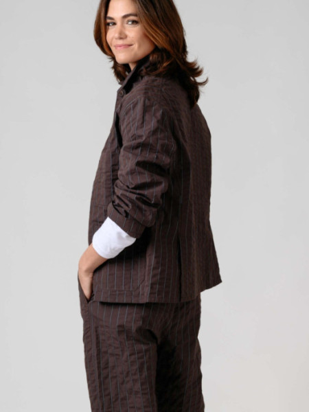 Americana Poketto Rayas Marrón