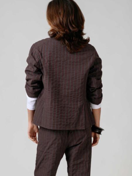 Americana Poketto Rayas Marrón