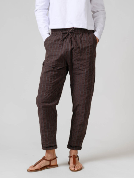 Pantalón Fiyi Rayas Marrón