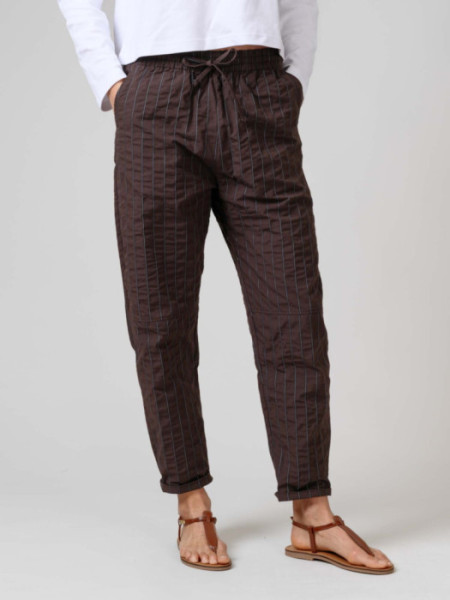 Pantalón Fiyi Rayas Marrón