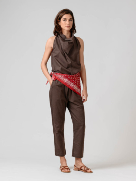 Pantalón Fiyi Marrón Oscuro