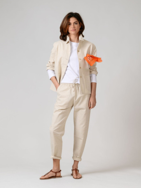 Pantalón Fiyi Beige Lino