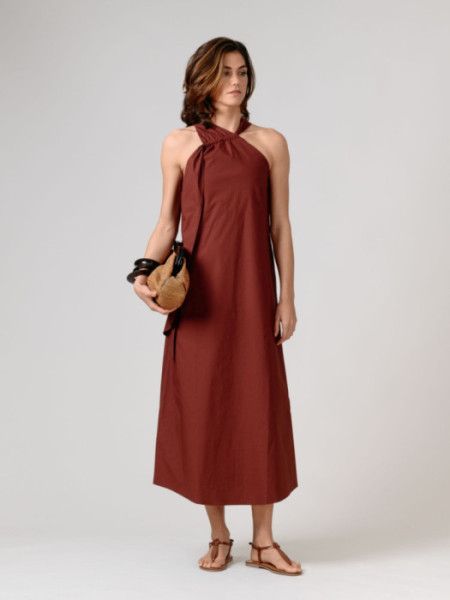 Vestido Santorini Berenjena