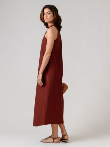 Vestido Santorini Berenjena