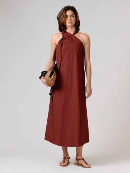 Vestido Santorini Berenjena