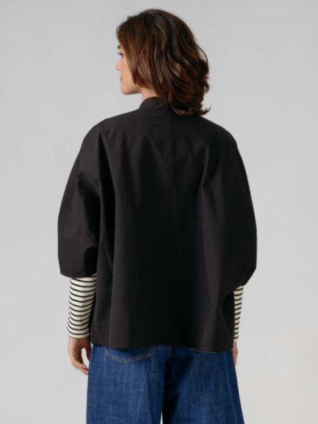 Sobrecamisa Manga Murciélago Negro