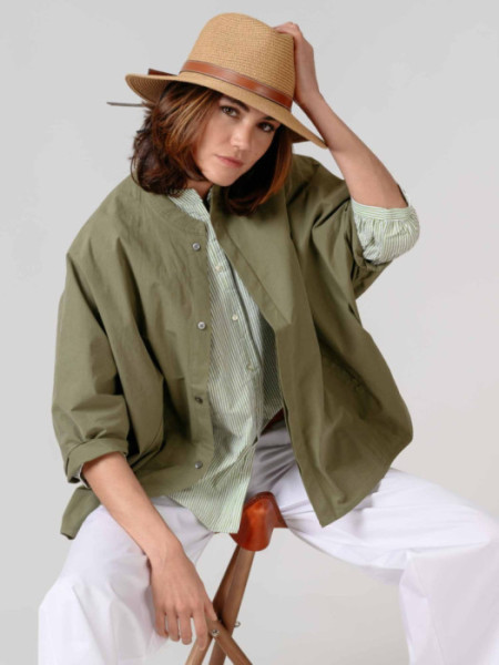 Sobrecamisa Manga Murciélago Kaki