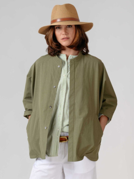 Sobrecamisa Manga Murciélago Kaki