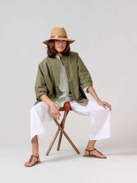 Sobrecamisa Manga Murciélago Kaki