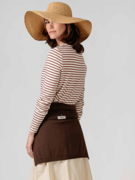 Camiseta Algodón Rayas Marrones