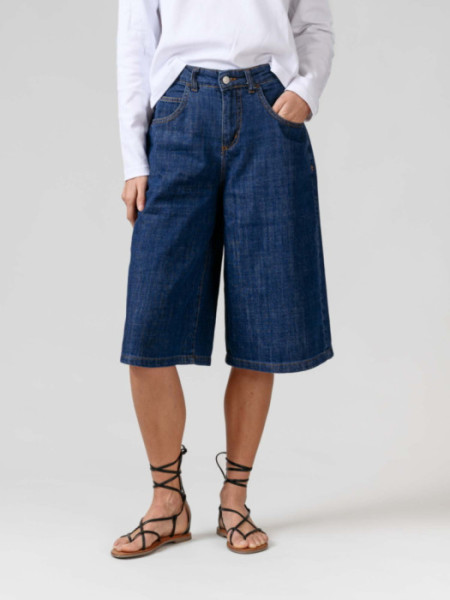 Bermuda Vaquera Ancha