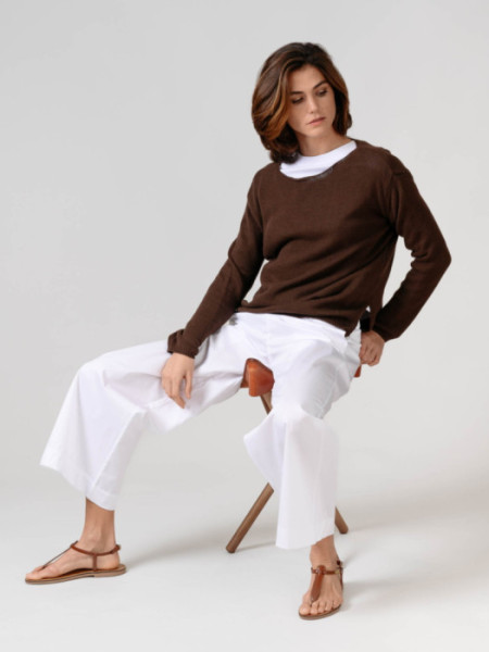 Jersey Cuello Caja Obi Marrón