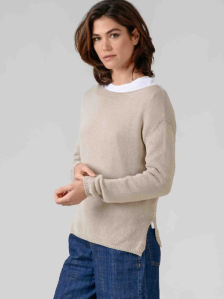 Jersey Cuello Caja Obi Beige