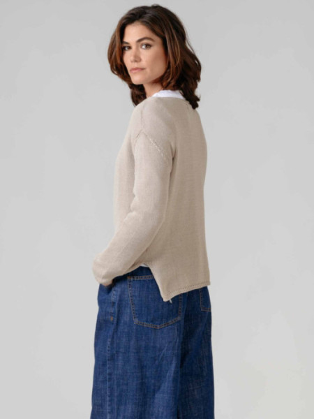 Jersey Cuello Caja Obi Beige
