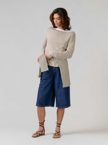 Jersey Cuello Caja Obi Beige