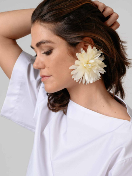 Pendientes Flor Crudo